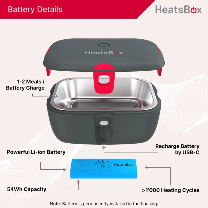 calentador de alimentos caja de comida eléctrica calienta box go